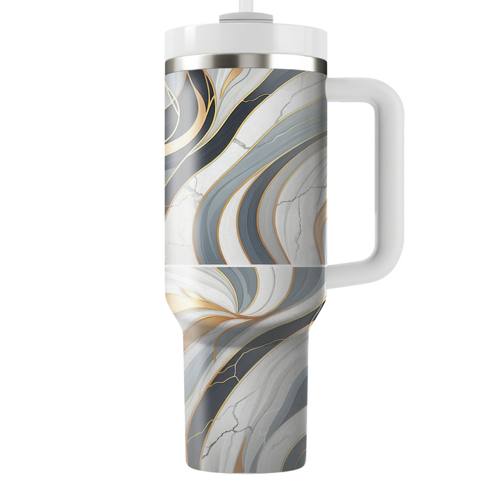 Sleek Marble Veins  Custom Tumblers