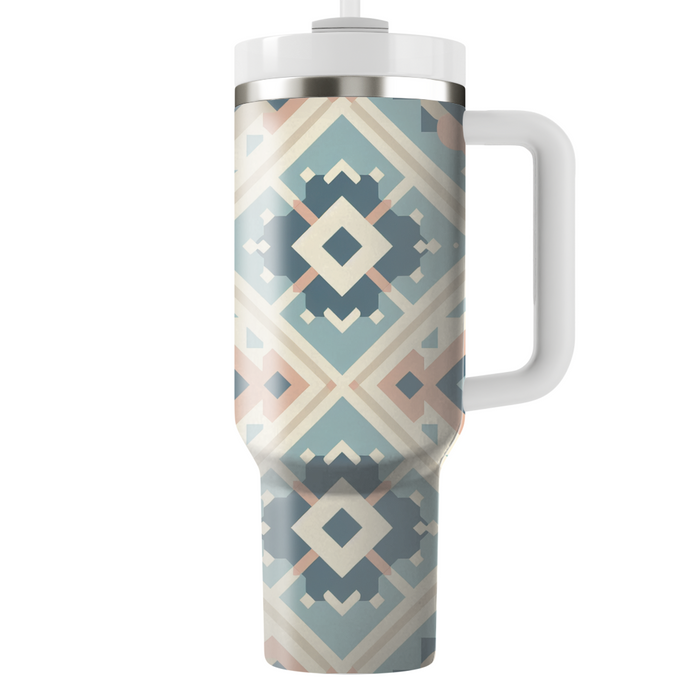 Vintage Diamond Pattern Custom Tumblers