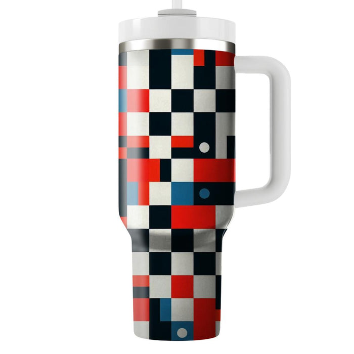 Bold Checkerboard Pattern  Custom Tumblers