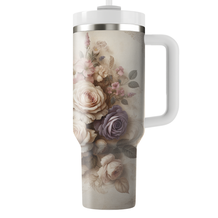 Vintage Roses  Custom Tumblers