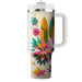 80s Retro Floral  Tumblers For Gifts