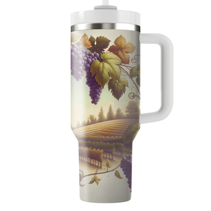 Autumn Scenic Vineyard  Travel Tumblers