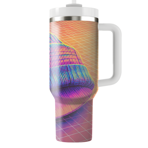 Retro Synthwave Beanie Tumblers With Lids