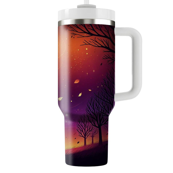 Autumn Twilight Elegance  Decorative Tumblers