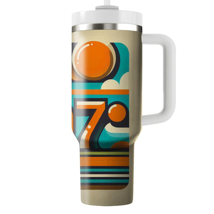 Bold Typographic 70s  Insulated Tumblers