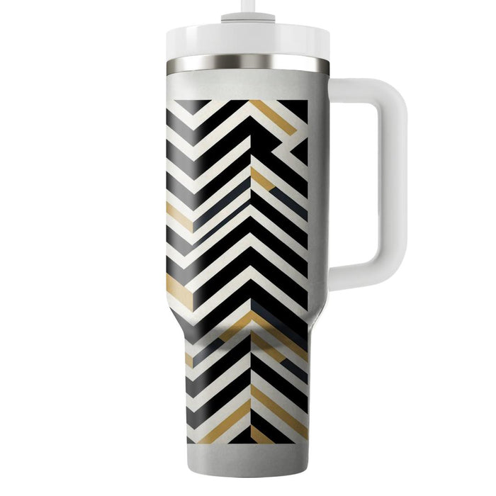 Chevron Stripes  Tumblers With Lids