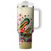 Funky Dots And Stripes  Personalized Tumblers