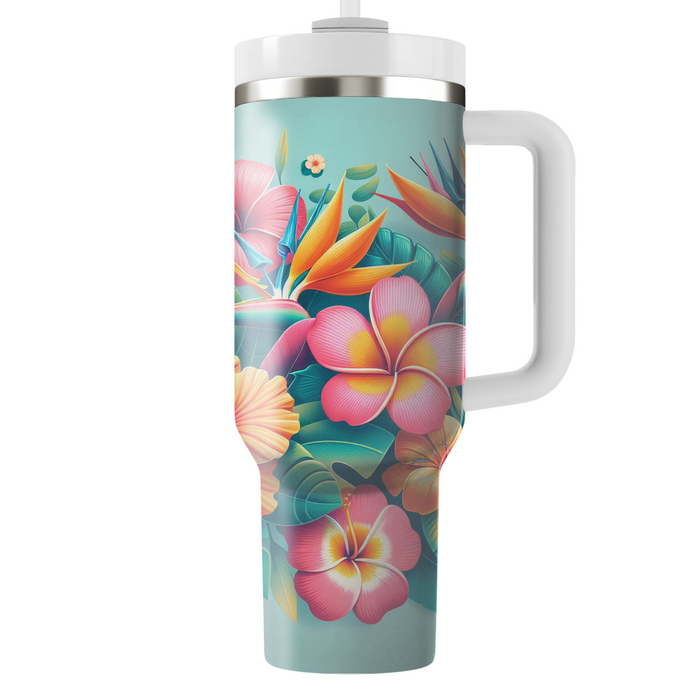 Tropical Paradise Floral  Tumblers For Gifts