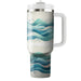 Artistic Watercolor Waves  Insulated Tumblers