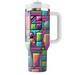 Rad Retro Color Blocks  Custom Tumblers