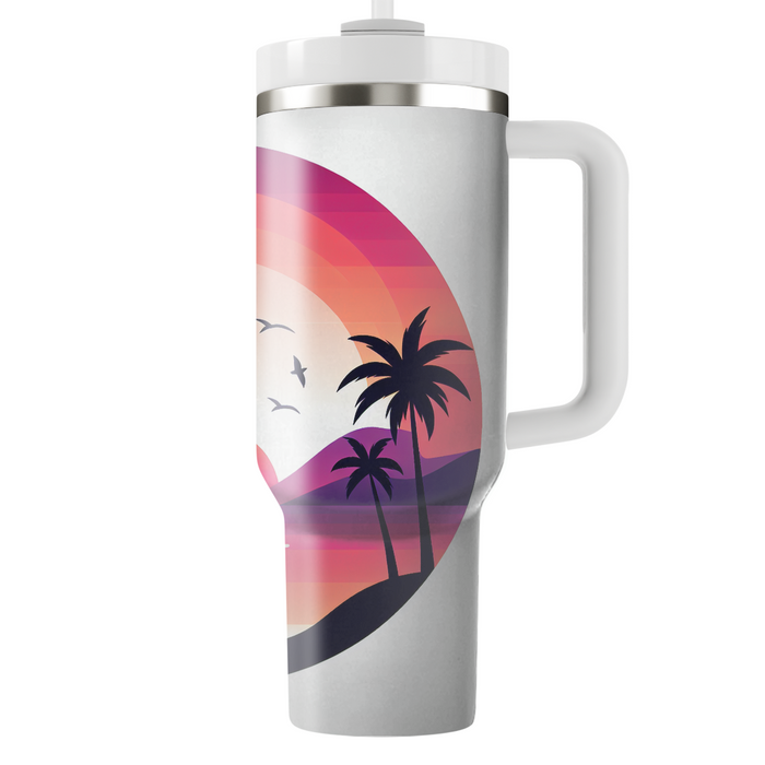 Sunset Grooves Tumblers With Lids