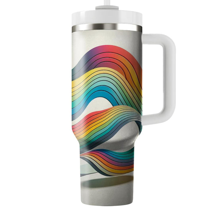 Vibrant Rainbow Pattern  Tumblers For Gifts