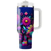 Neon Flowers  Insulated Tumblers