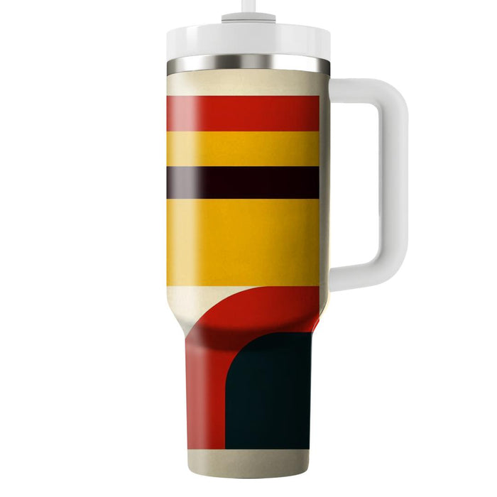 Bold Retro Color Block  Travel Tumblers