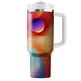 Vibrant Rainbow Ripples  Decorative Tumblers