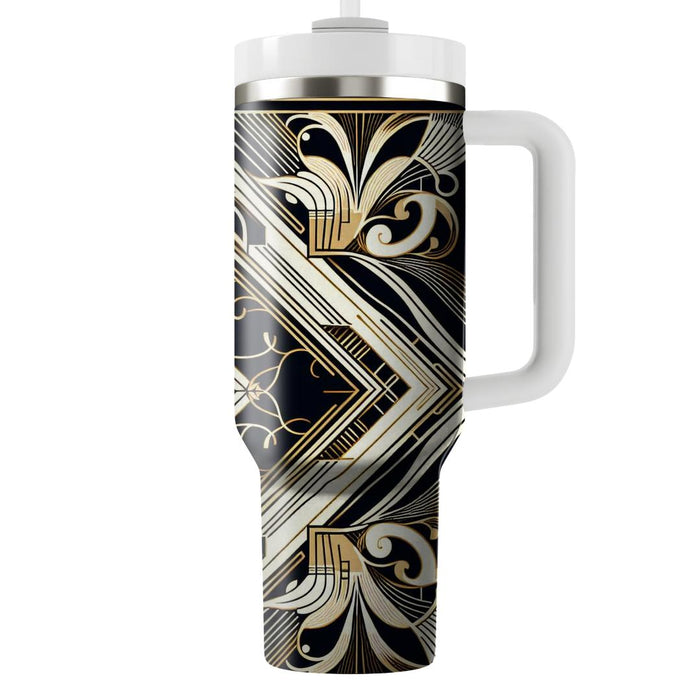 Art Deco Diamond Symphony  Personalized Tumblers