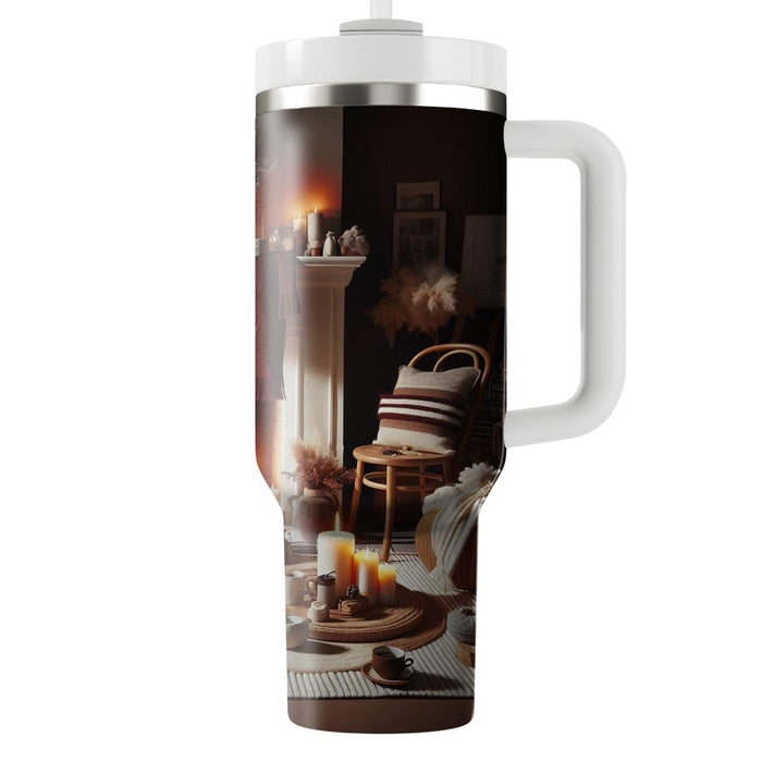 Winter Hearthside Moments  Travel Tumblers