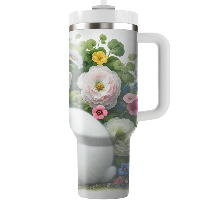 Floral Bunny Blossom  Decorative Tumblers