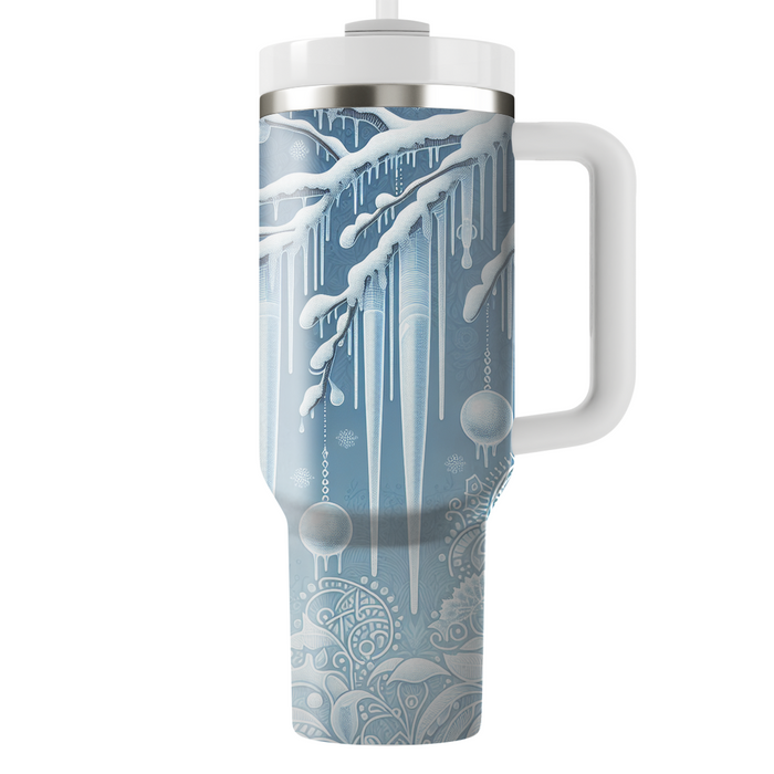 Winter Icicle  Travel Tumblers