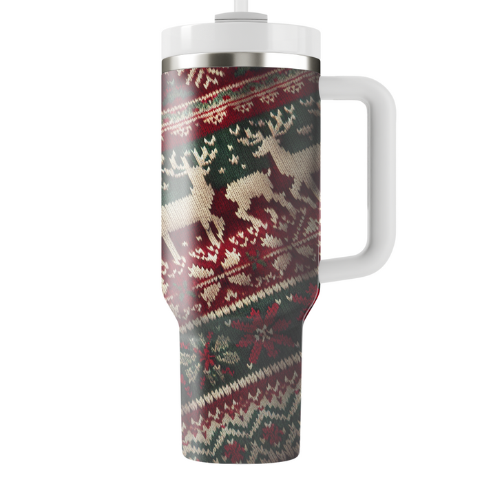 Winter Cozy Knit  Personalized Tumblers