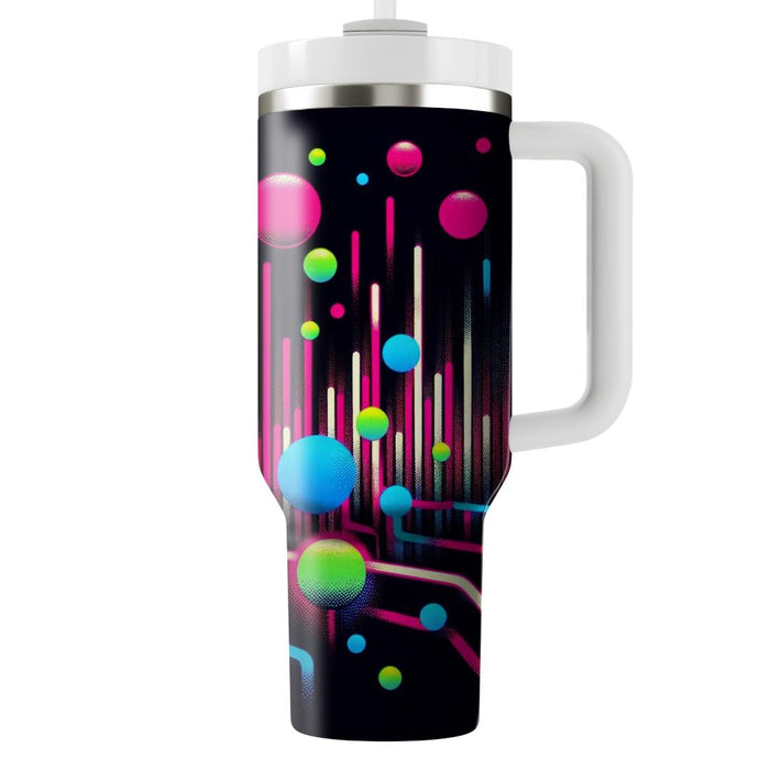 Synthpop Dots  Travel Tumblers