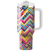 Zigzag Color Burst  Tumbler Cups