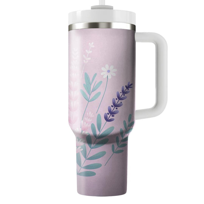 Whimsical Lavender Meadow  Decorative Tumblers