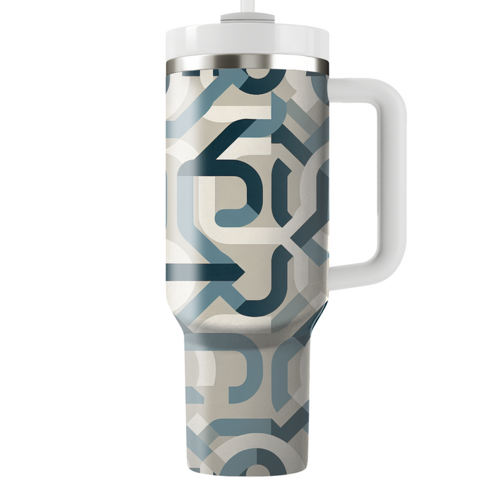 Abstract Geometric Chains Custom Tumblers