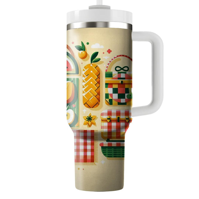 Vintage Picnic  Insulated Tumblers