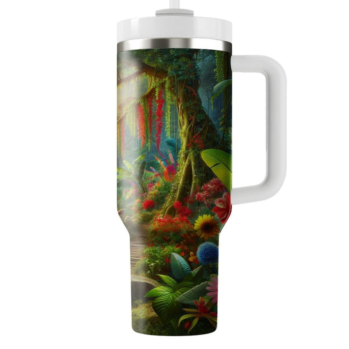 Spring Rainforest Adventure  Tumblers With Lids