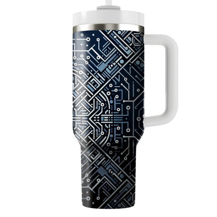 Futuristic Circuitry Lines  Insulated Tumblers