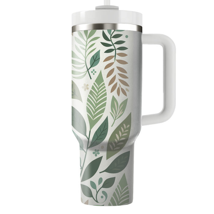 Whimsical Leaf Cascade Custom Tumblers