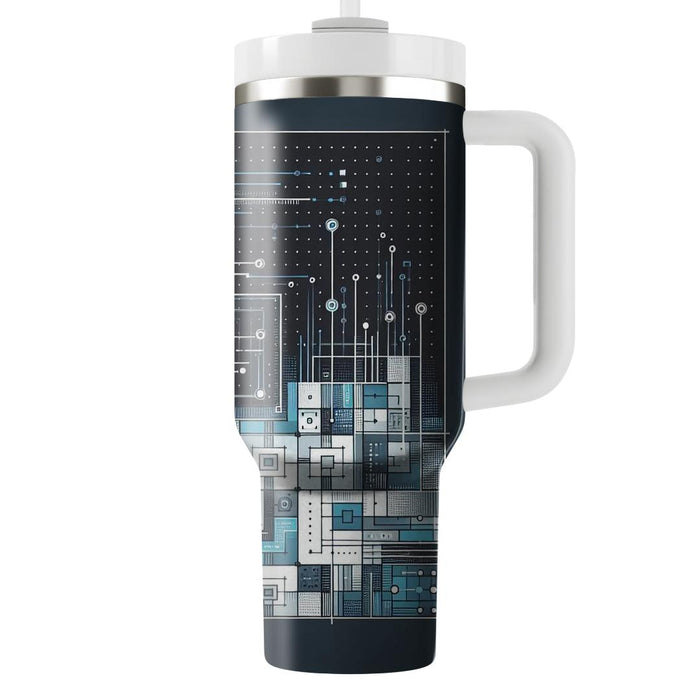 Futuristic Grid Matrix  Tumblers For Gifts