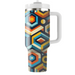 Bold Hexagonal Patterns  Custom Tumblers