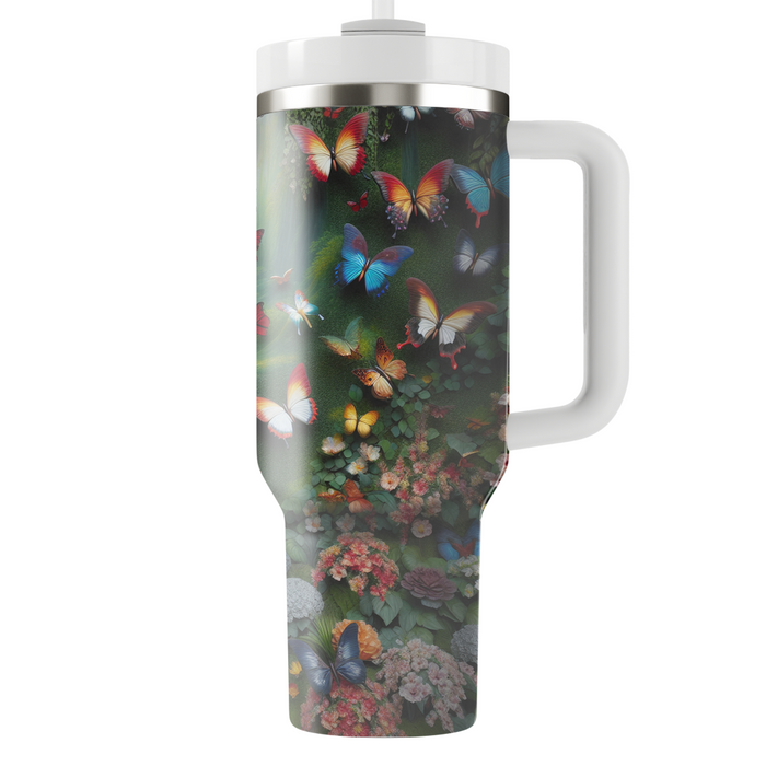 Whimsical Butterfly Flight  Decorative Tumblers