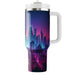 Sleek Synthwave Cityscape  Tumbler Cups