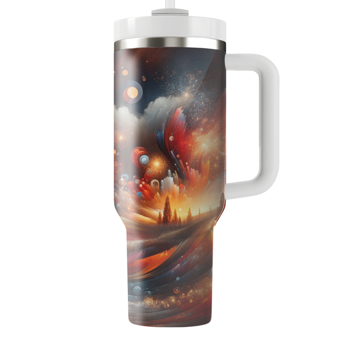 Autumn Fireworks Celebration  Travel Tumblers