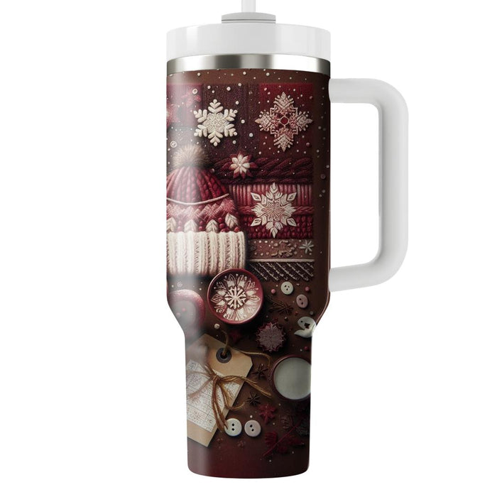 Winter Comforting Knit  Personalized Tumblers