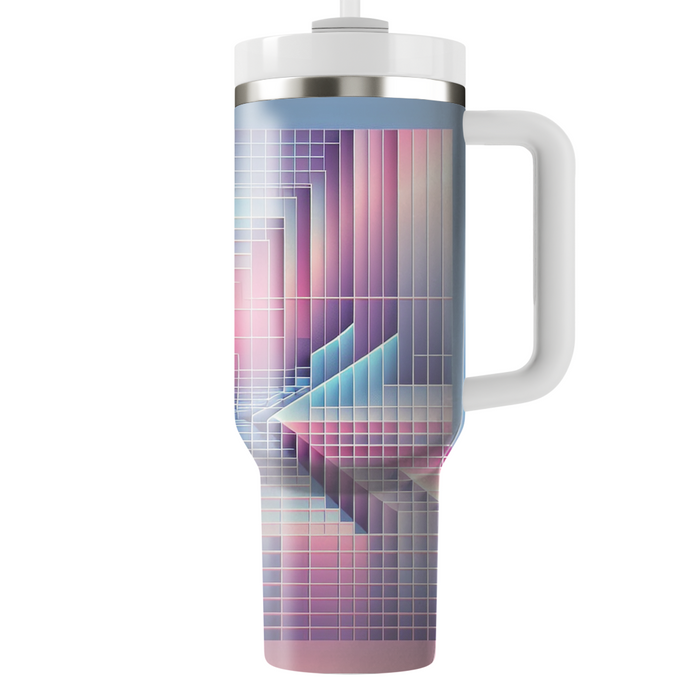 Pastel Retro Grid  Custom Tumblers