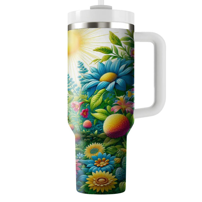 Floral Butterfly Embrace  Decorative Tumblers