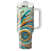 Retro Floral Swirl  Travel Tumblers