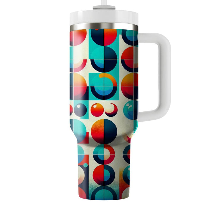 Bold Dotted Grid  Tumblers With Lids