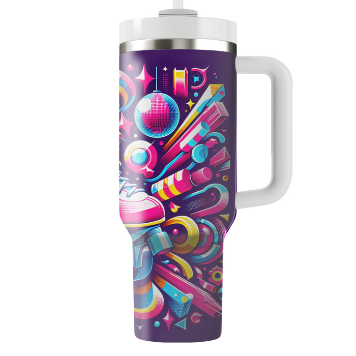 Bright 80s Roller Disco  Tumblers For Gifts