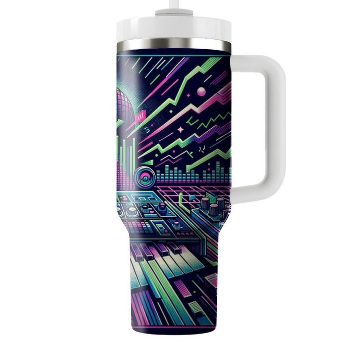 Futuristic Synth Pop  Personalized Tumblers