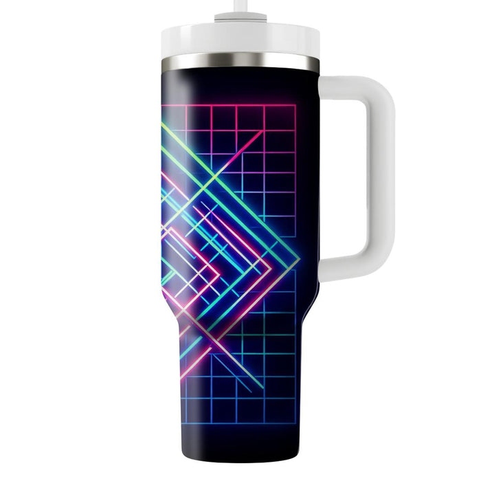 Geo Neon Grid  Tumblers For Gifts