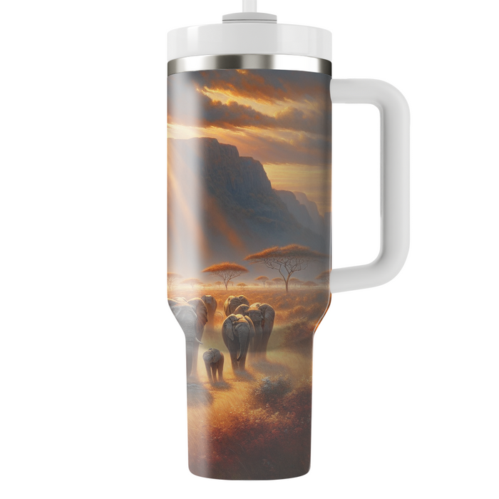 Timeless Elephant Wisdom  Tumblers With Lids