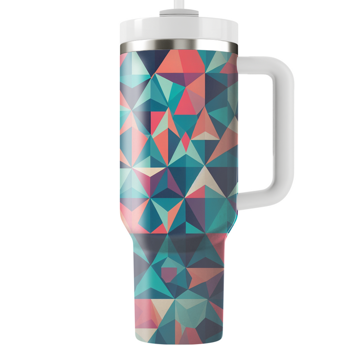 Triangular Mosaic Dreamscape  Tumbler Cups