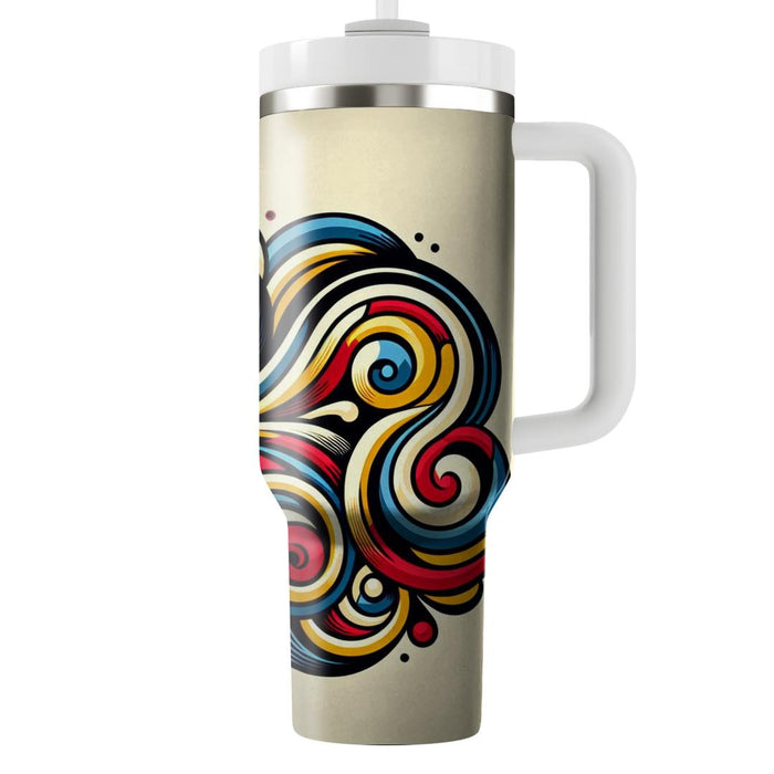 Artistic Swirl Pattern  Insulated Tumblers