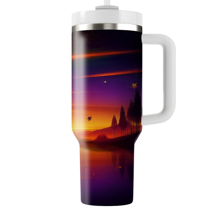 Autumn Sunset Serenity  Insulated Tumblers