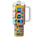 Retro 80s Typography Fun Insulated Tumblers